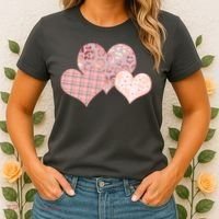 Stylish Pattern Hearts Women's T-Shirt thumb 2