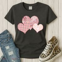 Stylish Pattern Hearts Women's T-Shirt thumb 3