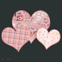Stylish Pattern Hearts Women's T-Shirt thumb 6