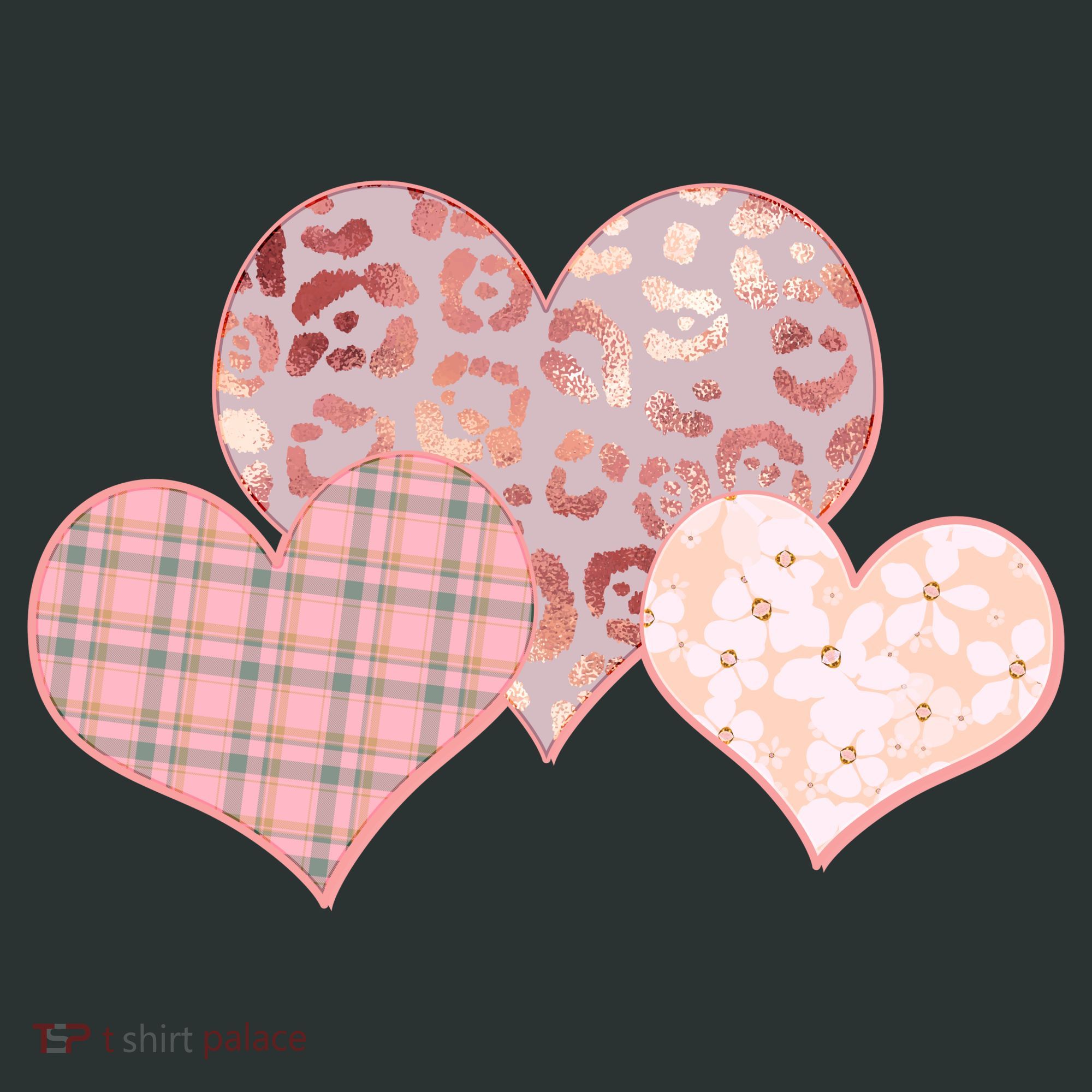 Stylish Pattern Hearts Bag