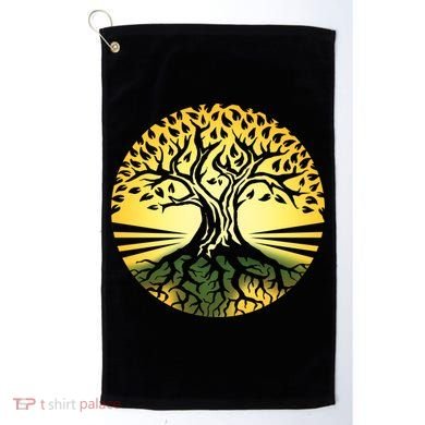 Stylized Druid Tree Golf Towel