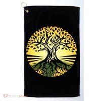 Stylized Druid Tree Golf Towel thumb 0