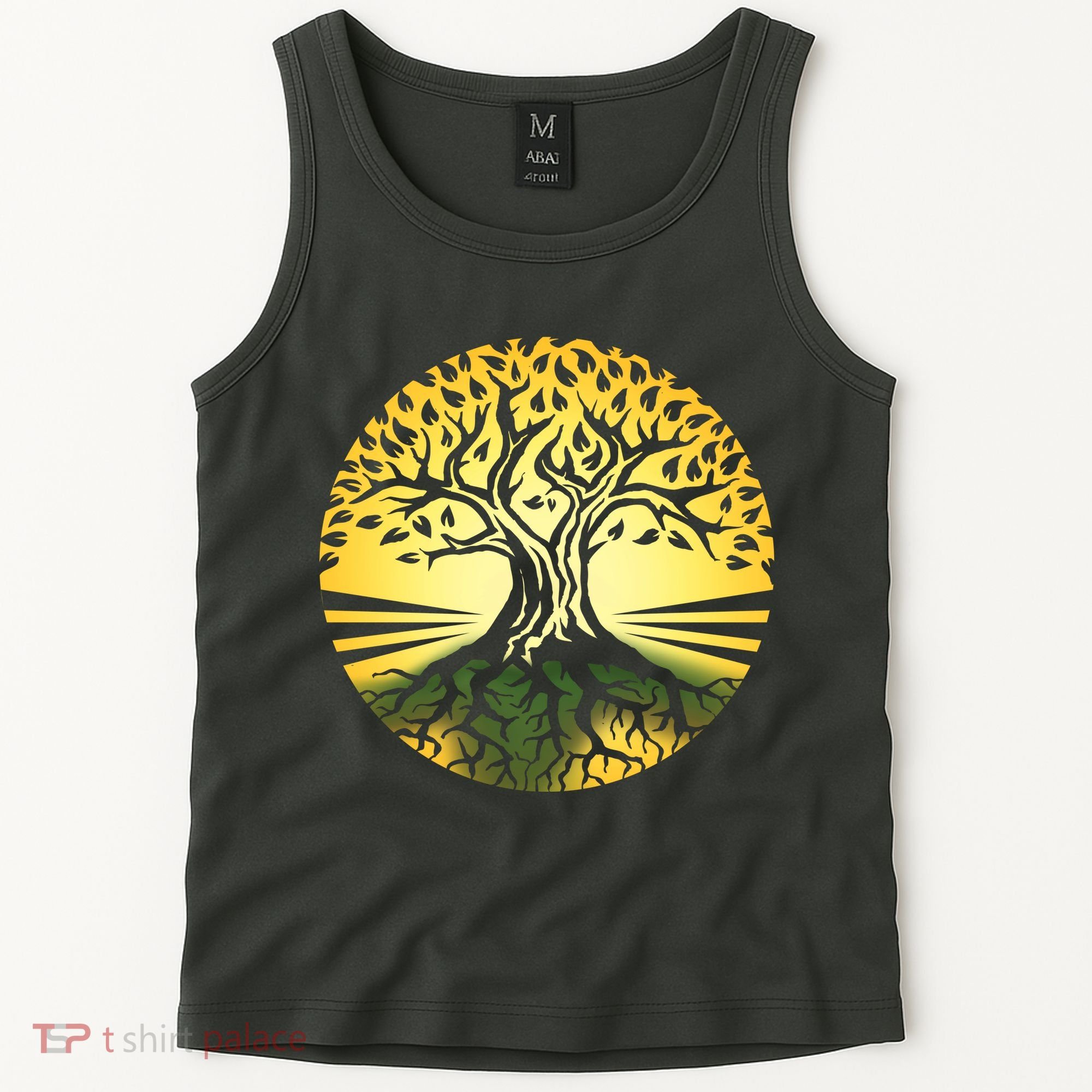 Stylized Druid Tree Tank Top