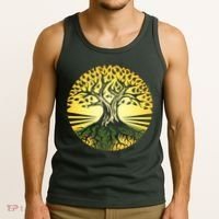 Stylized Druid Tree Tank Top thumb 3