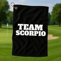 Scorpio Team Zodiac Astrology Horoscope Gift Golf Towel thumb 1
