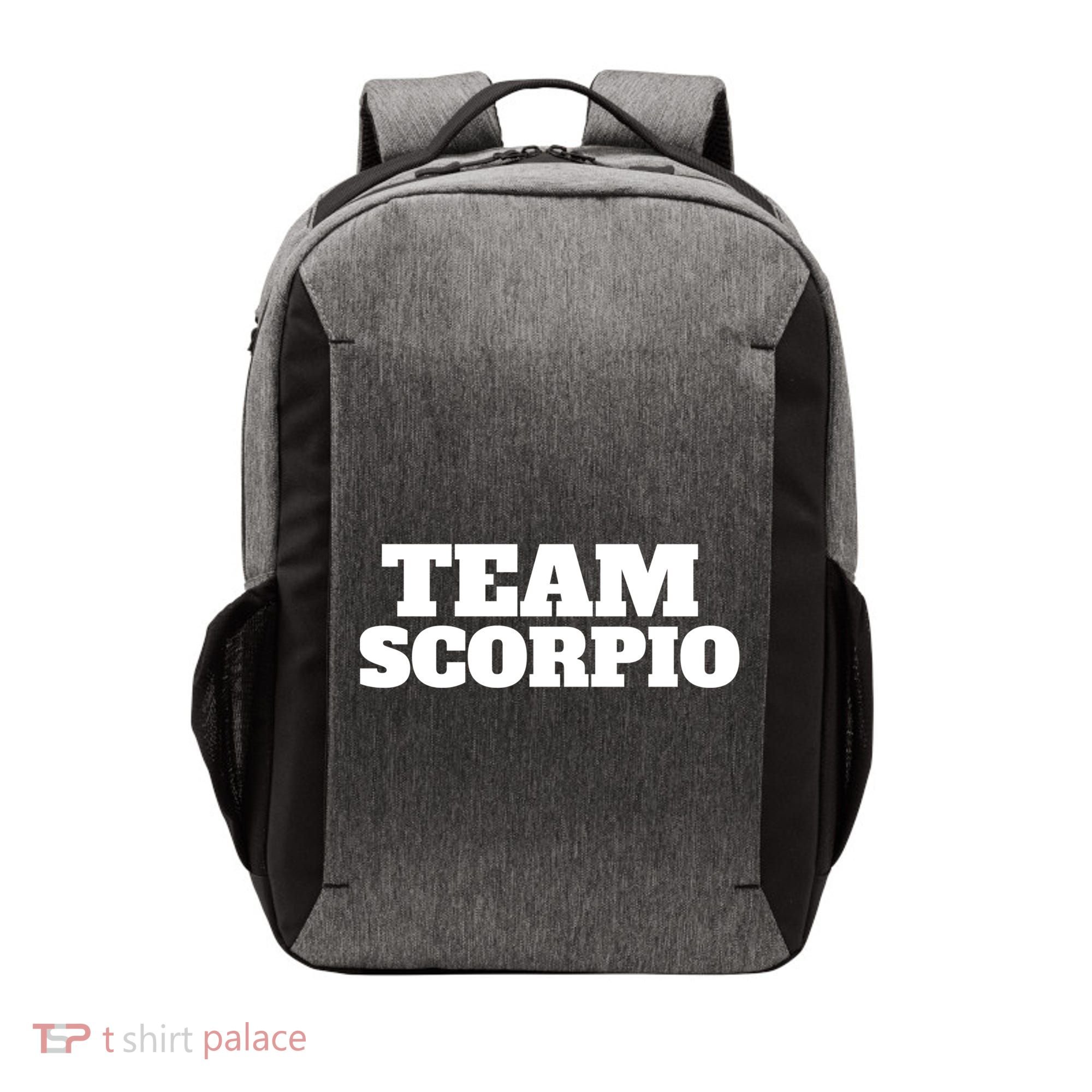 Scorpio Team Zodiac Astrology Horoscope Gift Vector Backpack