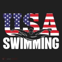 Swimming Us American Flag Water Swimmer And Swim Great Gift Beanie thumb 2