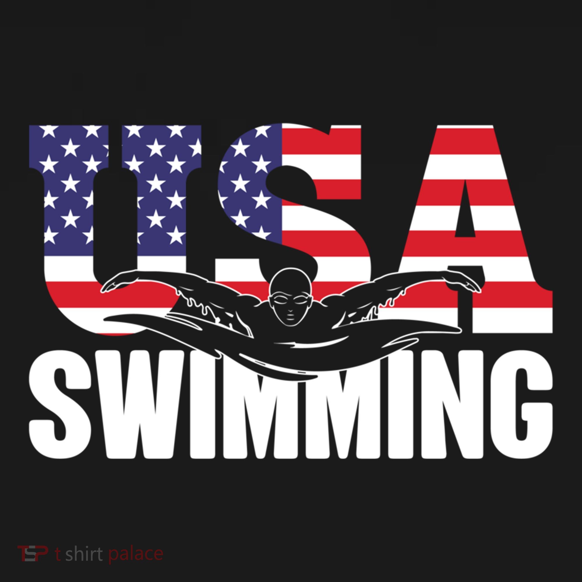 Swimming Us American Flag Water Swimmer And Swim Great Gift Women's Hoodie