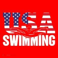 Swimming Us American Flag Water Swimmer And Swim Great Gift Santa Hat thumb 1