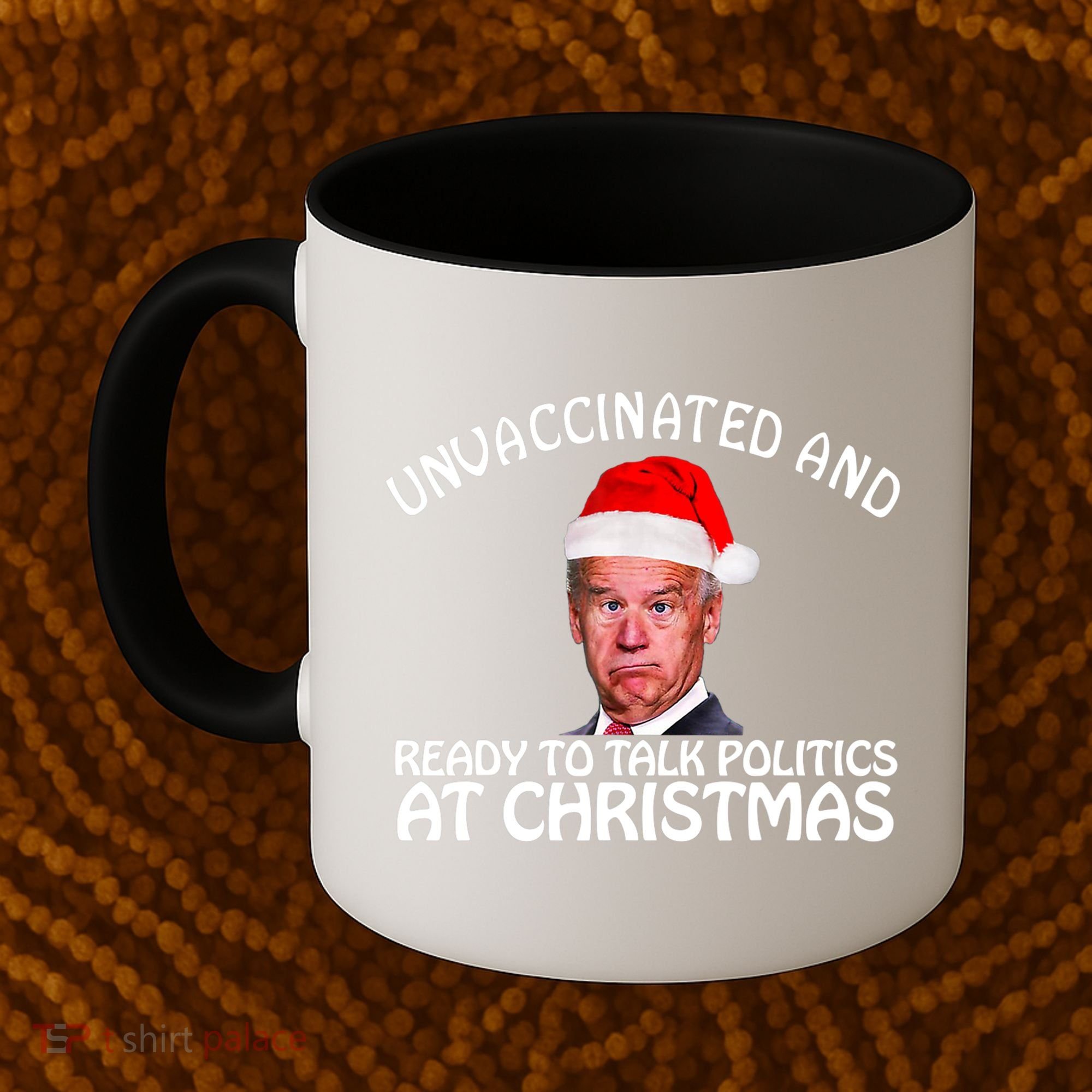 Santa Unvaccinated And Ready To Talk Politics At Christmas Coffee Mug