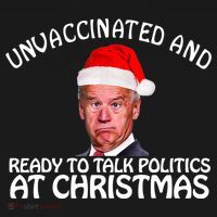Santa Unvaccinated And Ready To Talk Politics At Christmas Women's Hoodie thumb 2