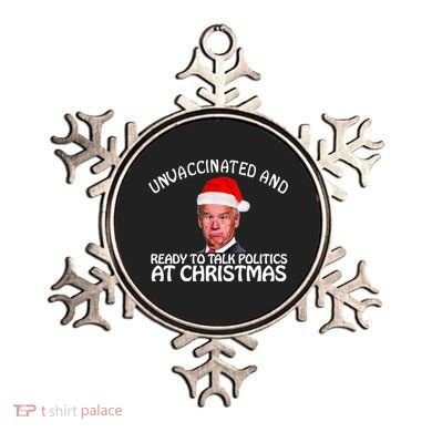 Santa Unvaccinated And Ready To Talk Politics At Christmas Ornament