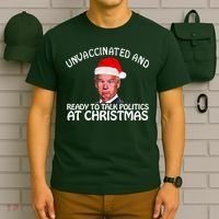 Santa Unvaccinated And Ready To Talk Politics At Christmas T-Shirt thumb 6