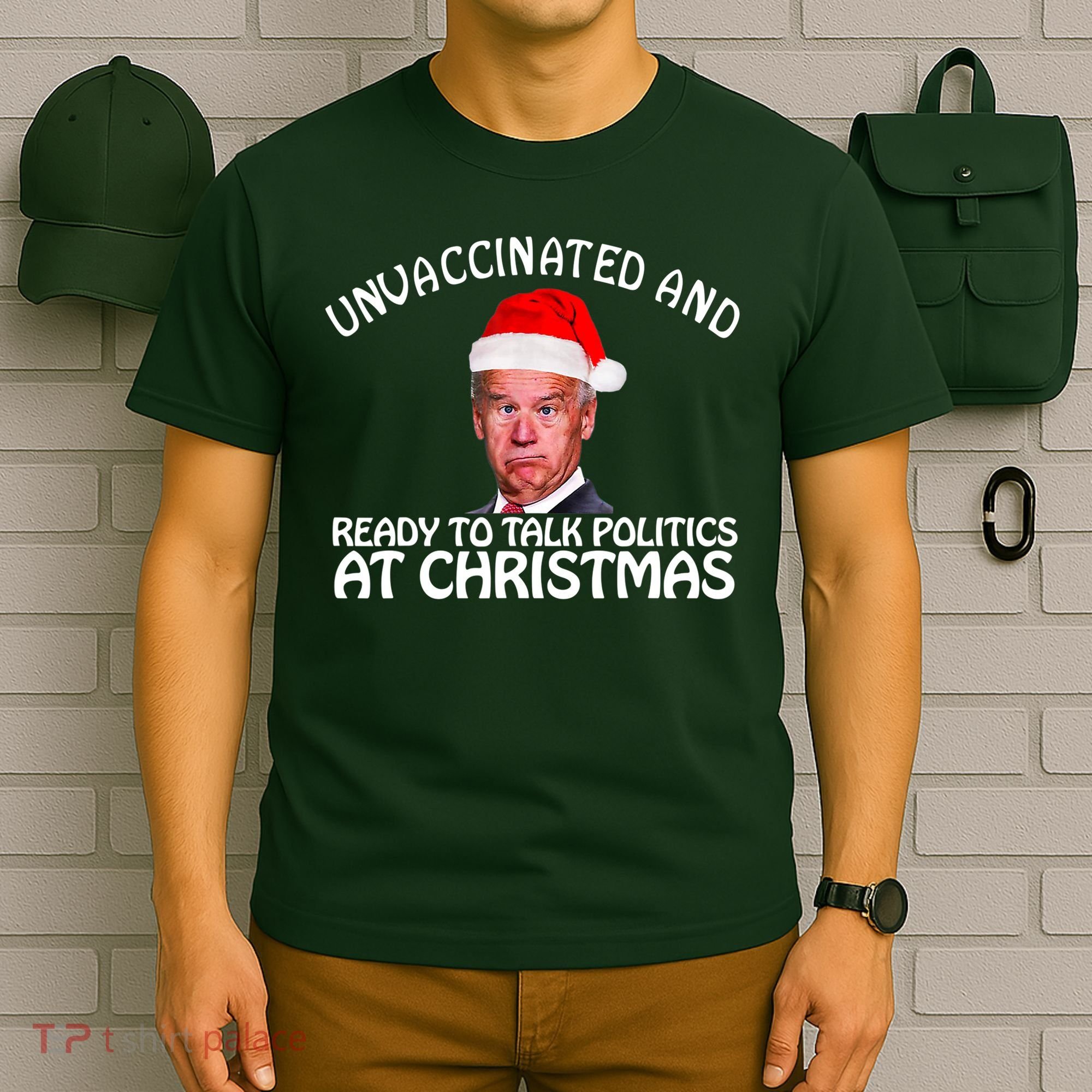 Santa Unvaccinated And Ready To Talk Politics At Christmas T-Shirt