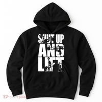 Shut Up And Lift Squat Bench Deadlift Iconic Hoodie thumb 0