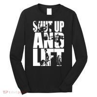 Shut Up And Lift Squat Bench Deadlift Iconic Long Sleeve Shirt thumb 0