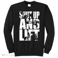 Shut Up And Lift Squat Bench Deadlift Iconic Sweatshirt thumb 0