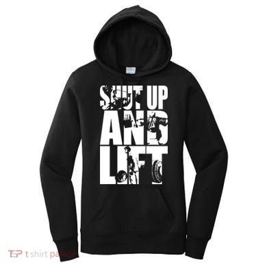 Shut Up And Lift Squat Bench Deadlift Iconic Women's Hoodie
