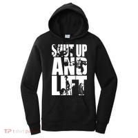 Shut Up And Lift Squat Bench Deadlift Iconic Women's Hoodie thumb 0