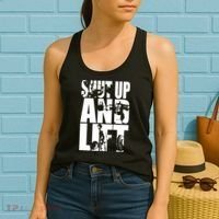 Shut Up And Lift Squat Bench Deadlift Iconic Women's Tank Top thumb 2