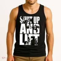 Shut Up And Lift Squat Bench Deadlift Iconic Tank Top thumb 3
