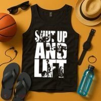 Shut Up And Lift Squat Bench Deadlift Iconic Tank Top thumb 4