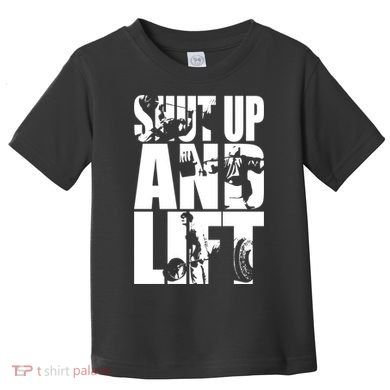 Shut Up And Lift Squat Bench Deadlift Iconic Toddler T-Shirt