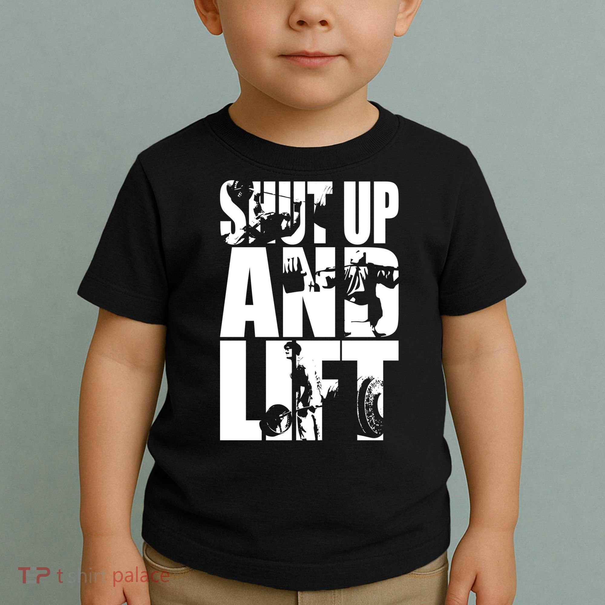 Shut Up And Lift Squat Bench Deadlift Iconic Toddler T-Shirt