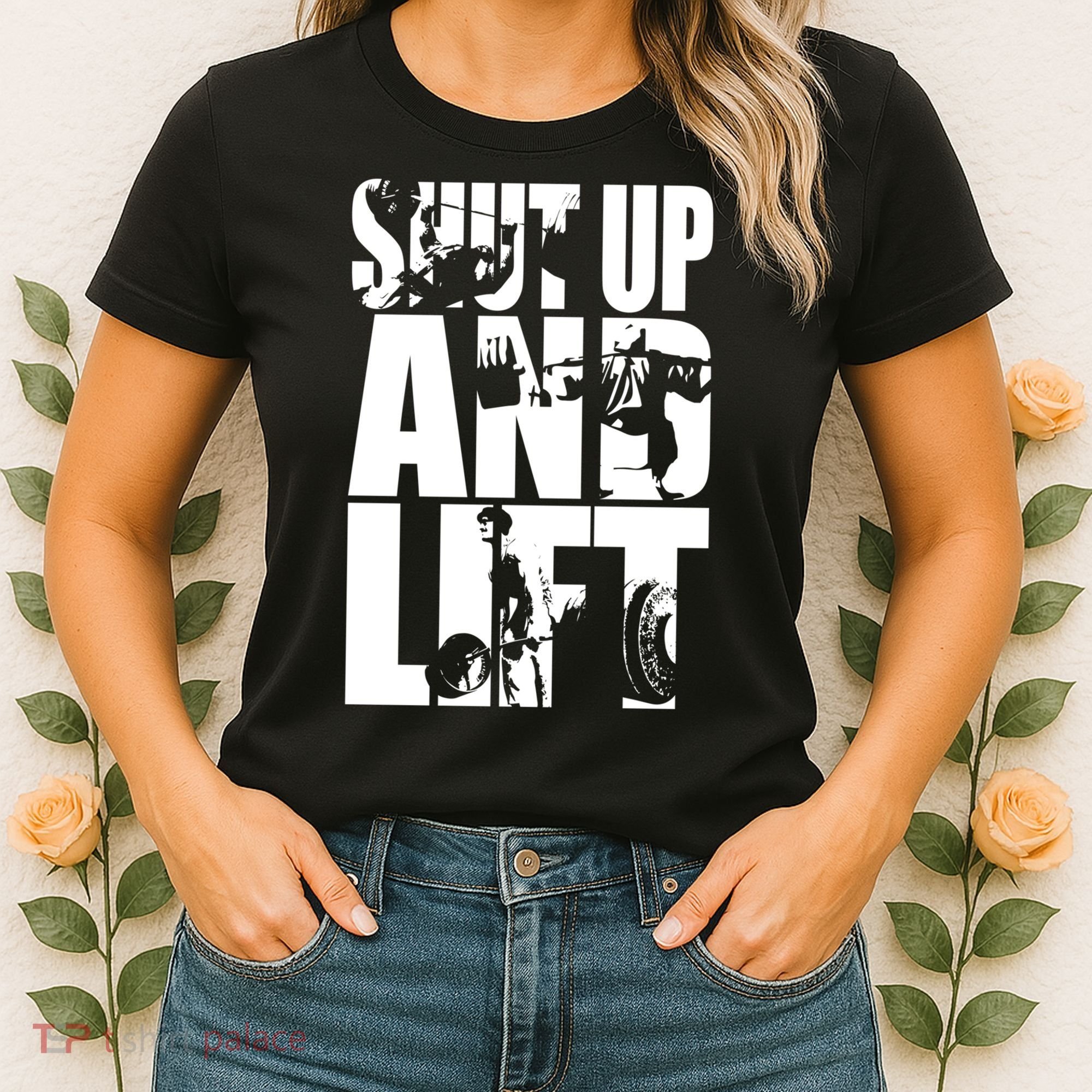 Shut Up And Lift Squat Bench Deadlift Iconic Women's T-Shirt