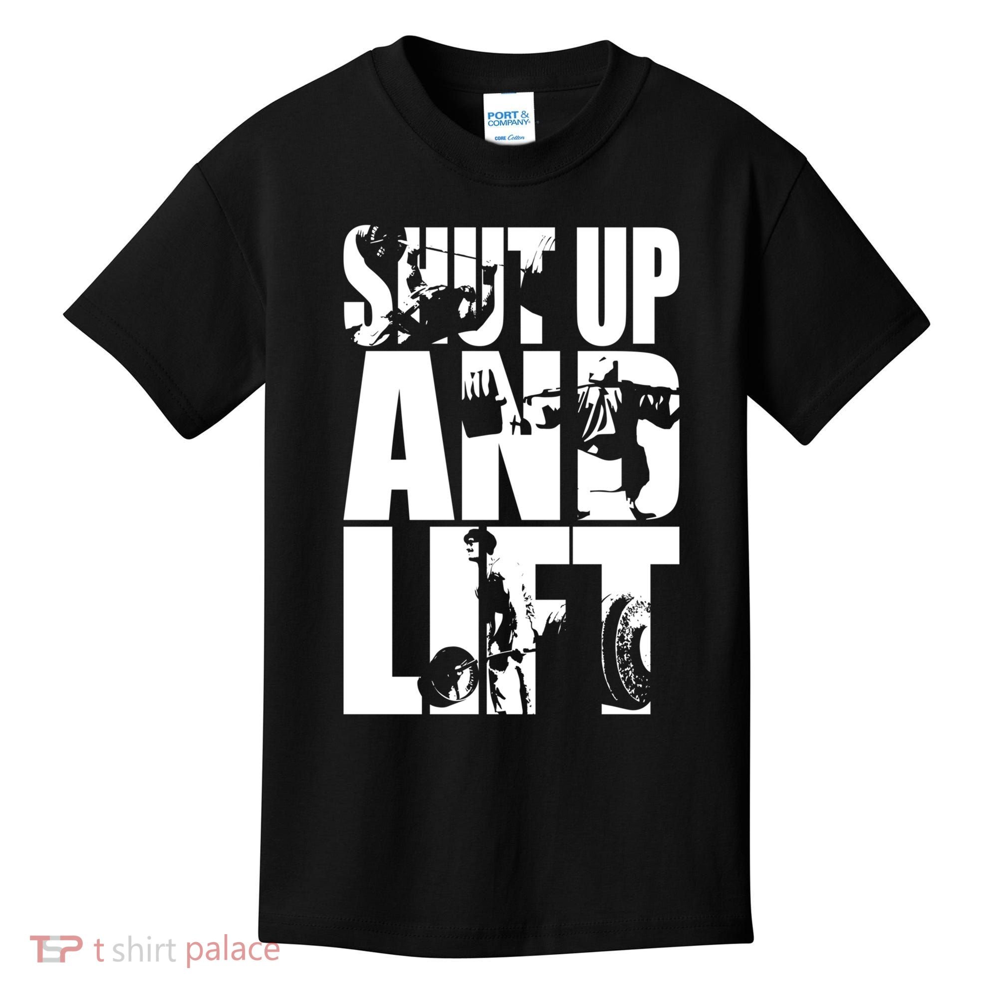 Shut Up And Lift Squat Bench Deadlift Iconic Kids T-Shirt
