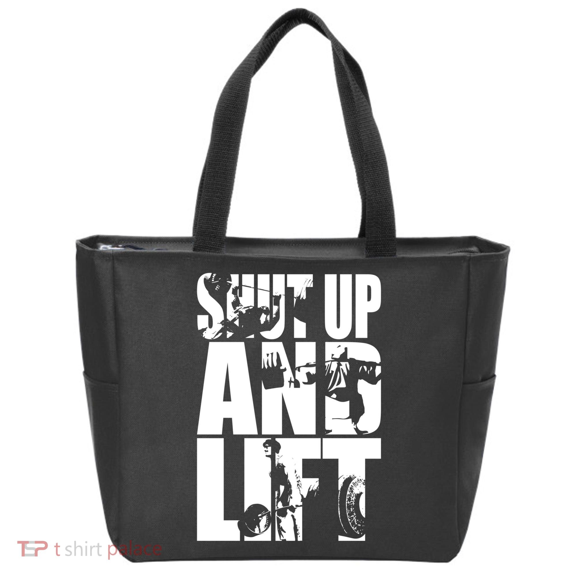 Shut Up And Lift Squat Bench Deadlift Iconic Tote Bag