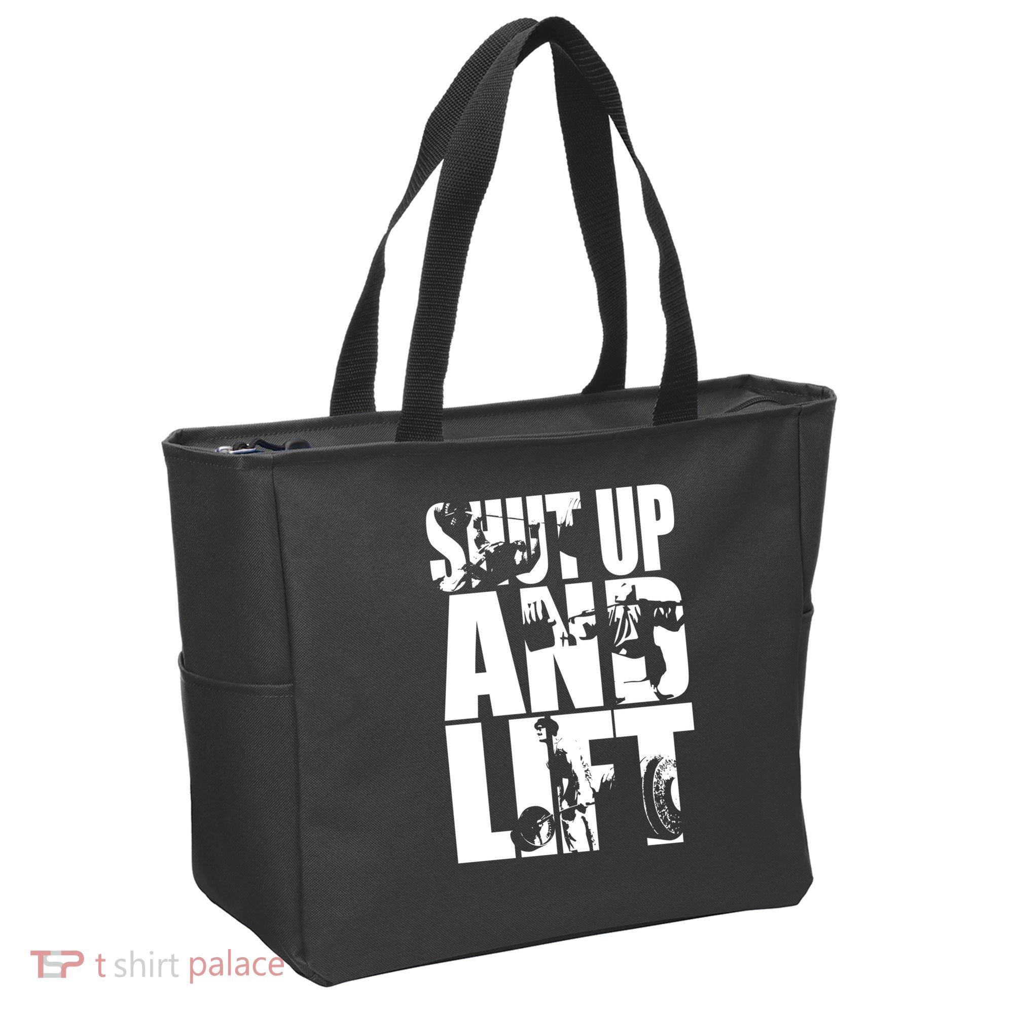Shut Up And Lift Squat Bench Deadlift Iconic Tote Bag