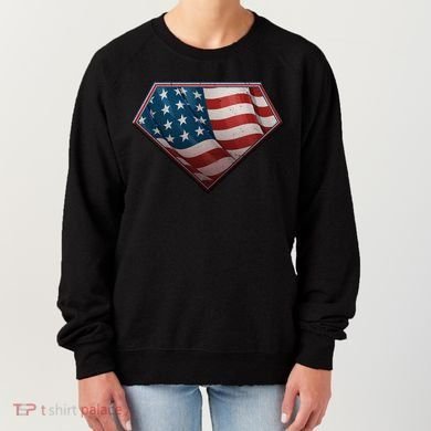 Super USA American Flag Women's Sweatshirt