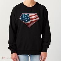 Super USA American Flag Women's Sweatshirt thumb 0