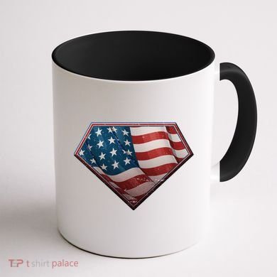 Super USA American Flag Coffee Mug back