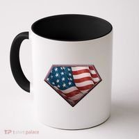Super USA American Flag Coffee Mug thumb 0