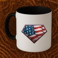 Super USA American Flag Coffee Mug thumb 2