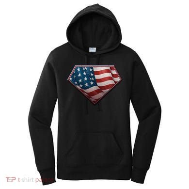 Super USA American Flag Women's Hoodie