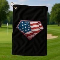 Super USA American Flag Golf Towel thumb 1