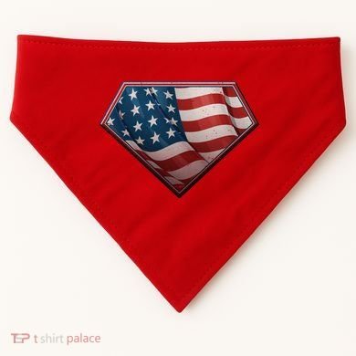 Super USA American Flag USA-Made Doggie Bandana