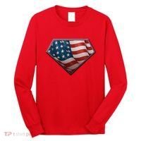 Super USA American Flag Long Sleeve Shirt thumb 0