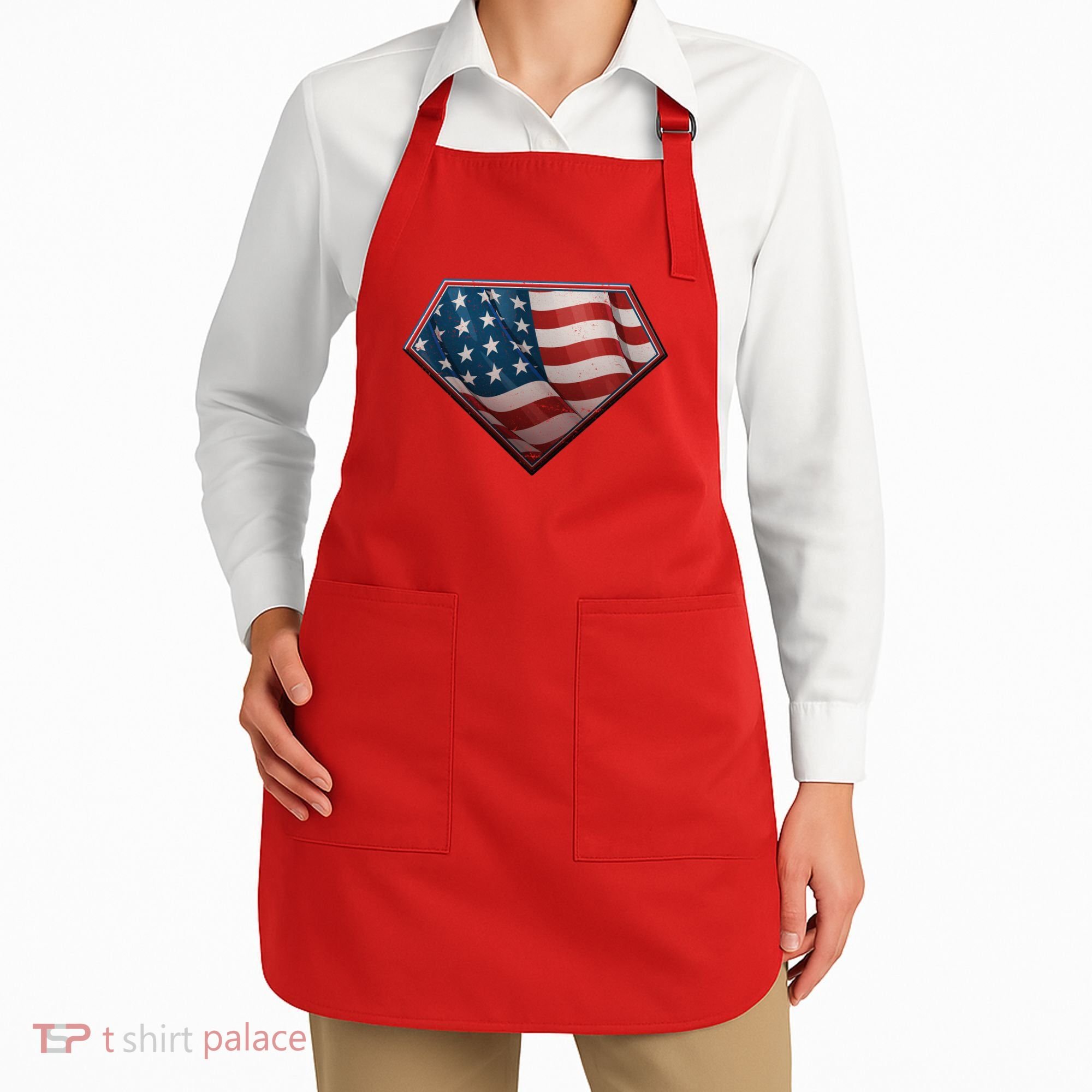 Super USA American Flag Apron