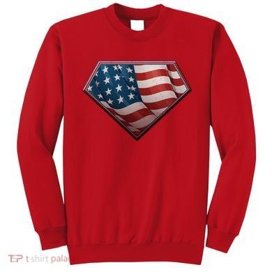 Super USA American Flag Sweatshirt