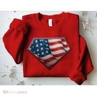 Super USA American Flag Sweatshirt thumb 2