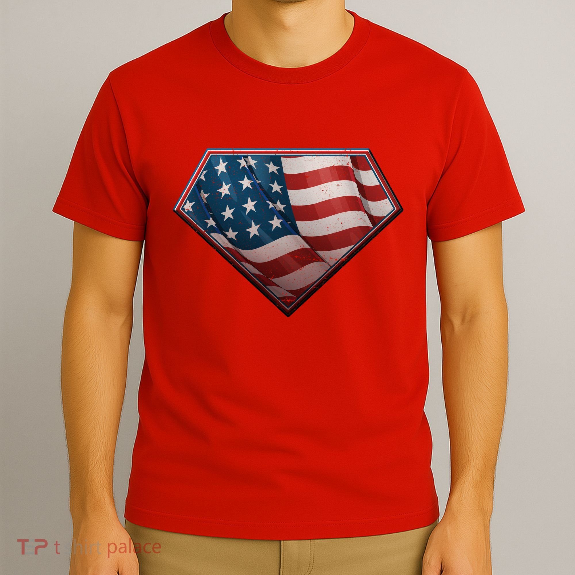 Super USA American Flag T-Shirt