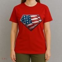 Super USA American Flag T-Shirt thumb 4