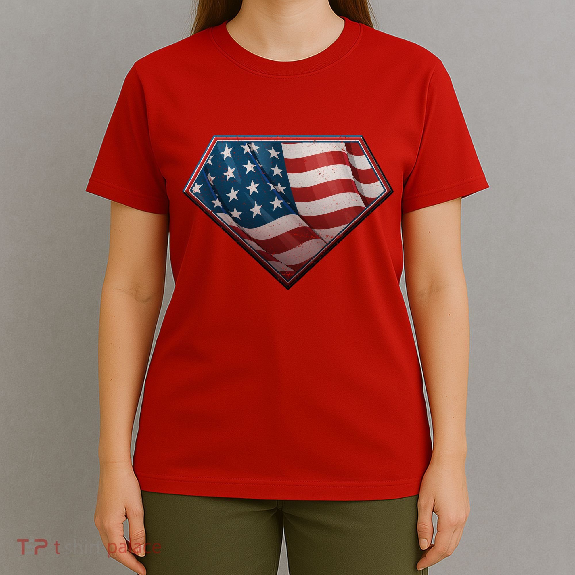 Super USA American Flag T-Shirt