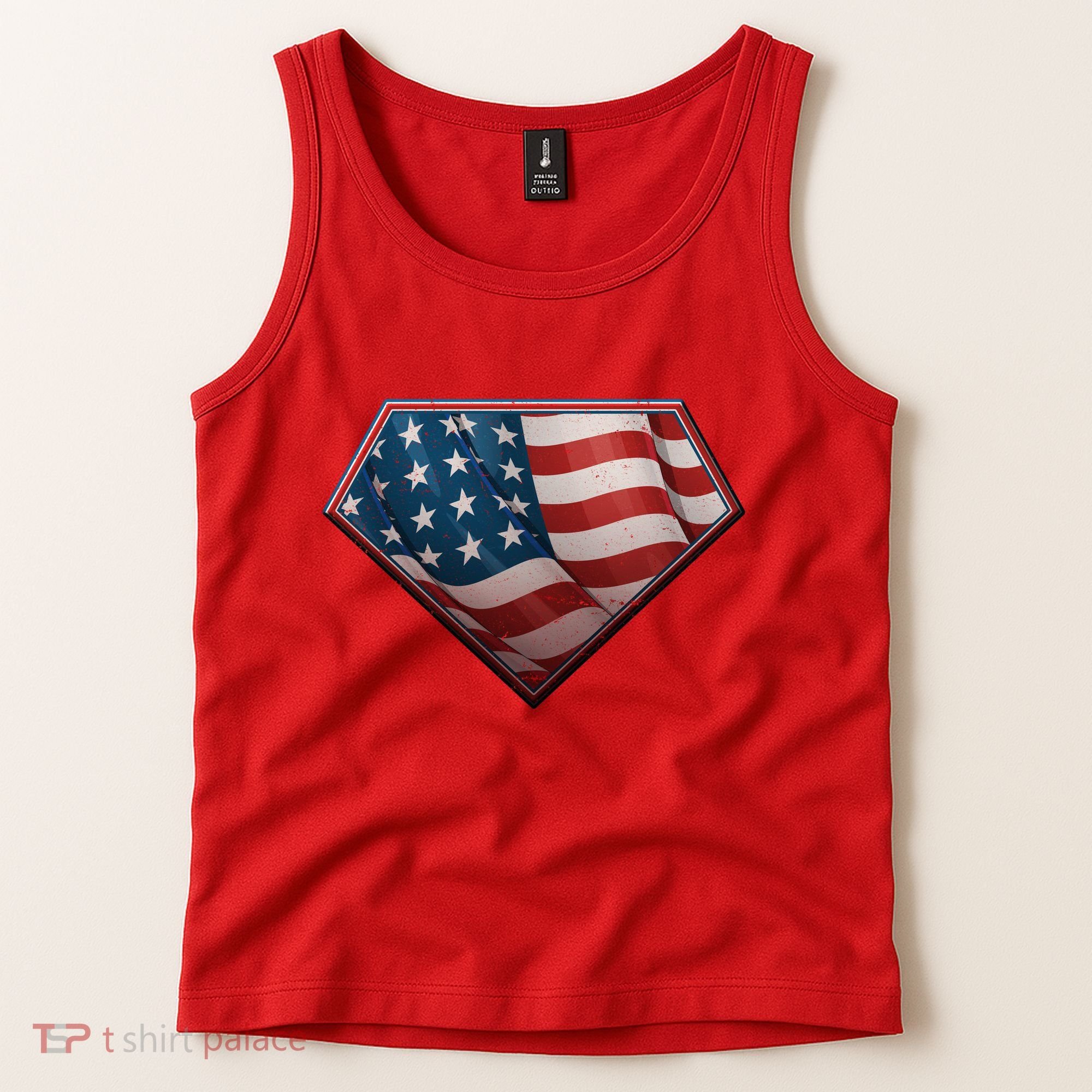Super USA American Flag Tank Top