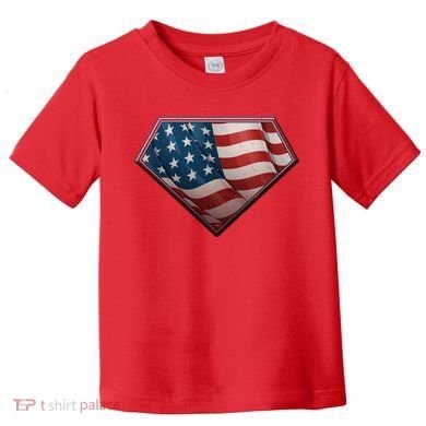 Super USA American Flag Toddler T-Shirt