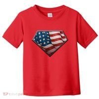 Super USA American Flag Toddler T-Shirt thumb 0